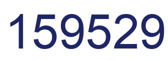 Number 159529 blue image