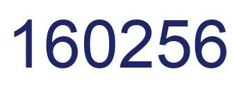Number 160256 blue image