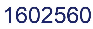 Number 1602560 blue image
