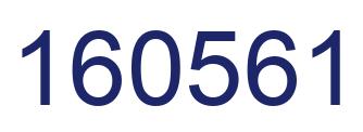 Number 160561 blue image