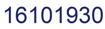 Número 16101930 imagen azul