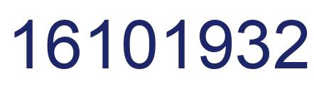 Número 16101932 imagen azul