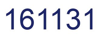 Number 161131 blue image