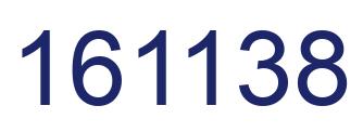 Number 161138 blue image