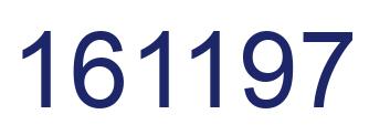 Number 161197 blue image