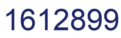 Number 1612899 blue image