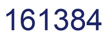 Number 161384 blue image