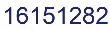 Número 16151282 imagen azul
