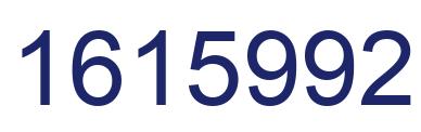 Number 1615992 blue image