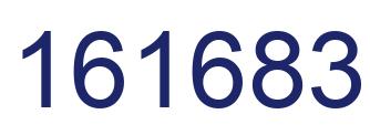 Number 161683 blue image