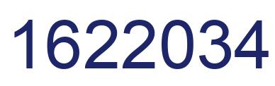 Number 1622034 blue image