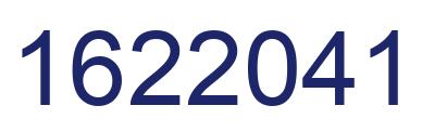 Number 1622041 blue image