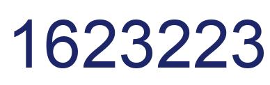 Number 1623223 blue image