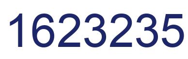 Number 1623235 blue image