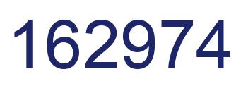 Number 162974 blue image