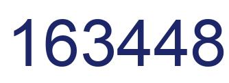 Number 163448 blue image
