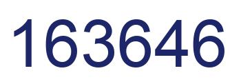 Number 163646 blue image