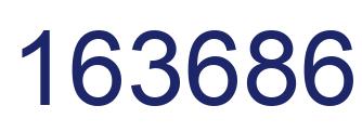 Number 163686 blue image