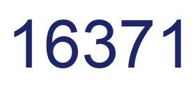 Number 16371 blue image