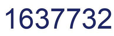 Number 1637732 blue image