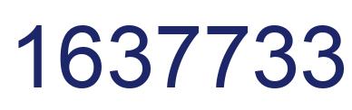 Number 1637733 blue image