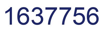 Number 1637756 blue image