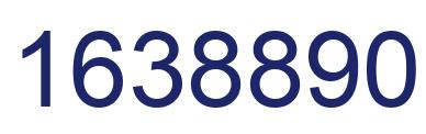 Number 1638890 blue image