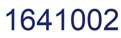 Number 1641002 blue image