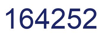 Number 164252 blue image