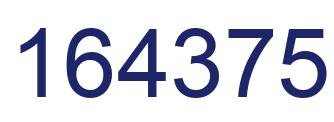 Number 164375 blue image