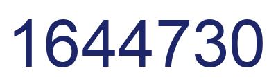 Number 1644730 blue image