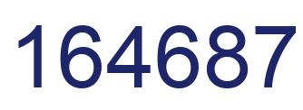 Número 164687 imagen azul
