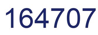Número 164707 imagen azul