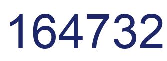 Número 164732 imagen azul