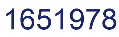 Number 1651978 blue image
