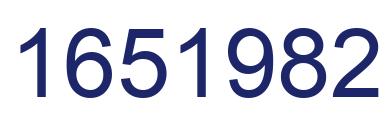 Number 1651982 blue image