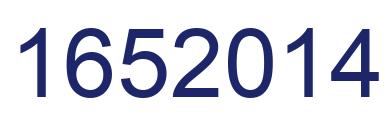 Número 1652014 imagen azul