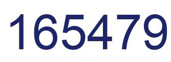 Número 165479 imagen azul