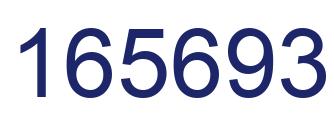 Number 165693 blue image