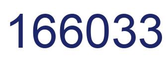 Number 166033 blue image