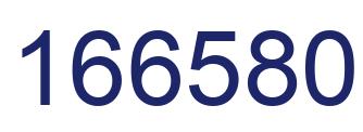 Number 166580 blue image