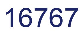 Number 16767 blue image
