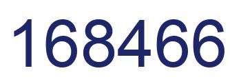 Number 168466 blue image