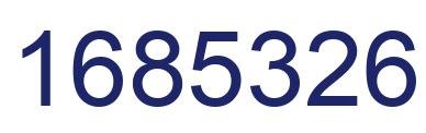 Número 1685326 imagen azul