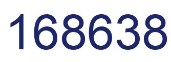 Number 168638 blue image