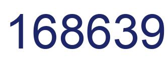 Number 168639 blue image