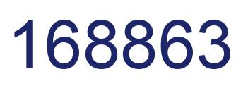 Número 168863 imagen azul