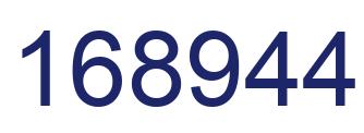 Número 168944 imagen azul