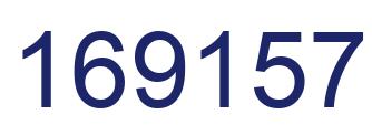 Number 169157 blue image