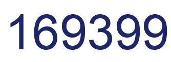 Number 169399 blue image